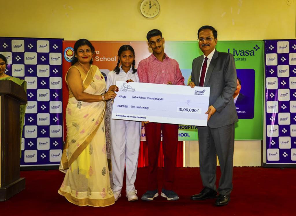 Livasa Hospitals Contributes 10 Lakh to Asha School Chandimandir
